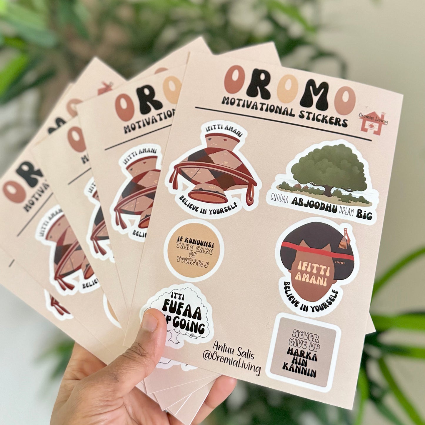 Six Motivational Stickers