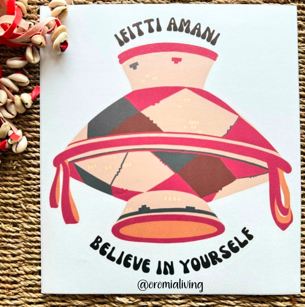 Ifitti Amani (Believe in Yourself) WALL STICKER